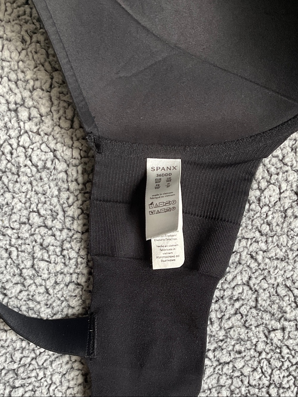 SPANX Black Smooth Molded Support Bra - Picture 5 of 8